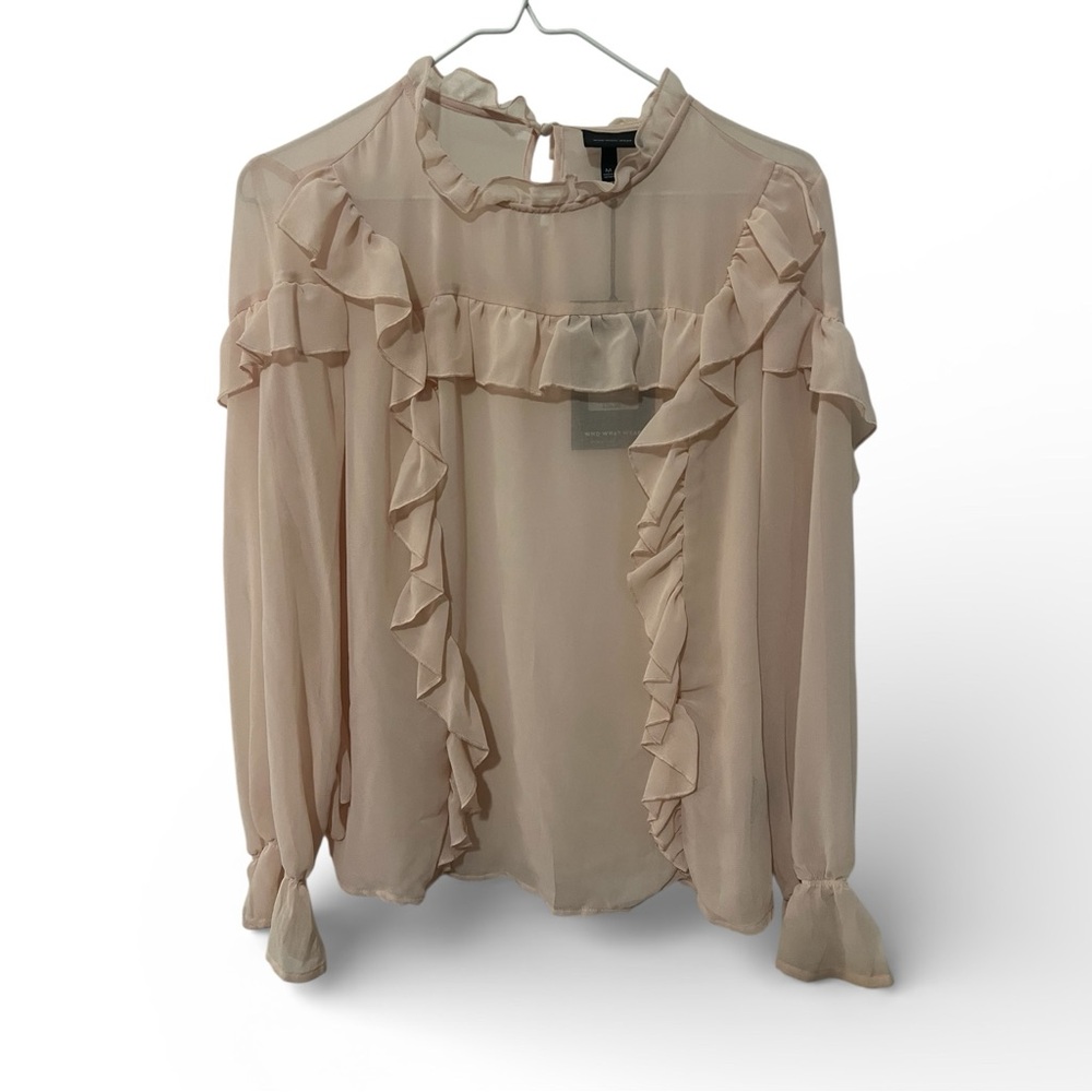 Who What Wear Ruffle Blouse